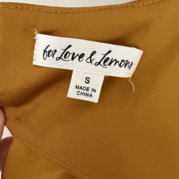 For love and lemons mini gold dress with open back - Picture 6 of 6
